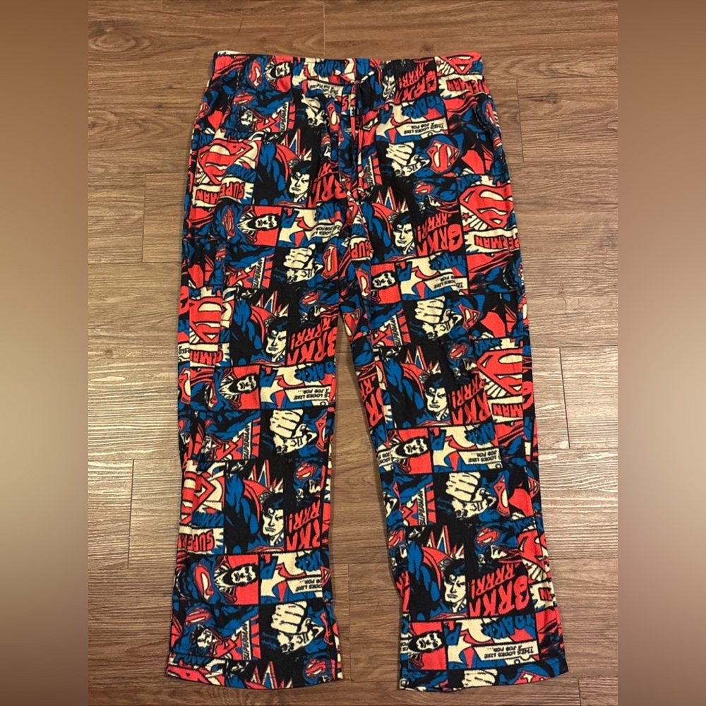 Rare Superman - Multicolor Comic Fleece Pajamas